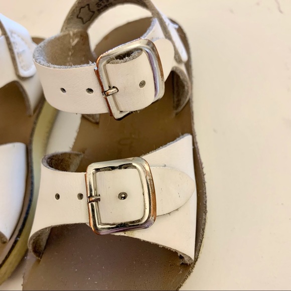 White Salt Water Sandals - Picture 5 of 9